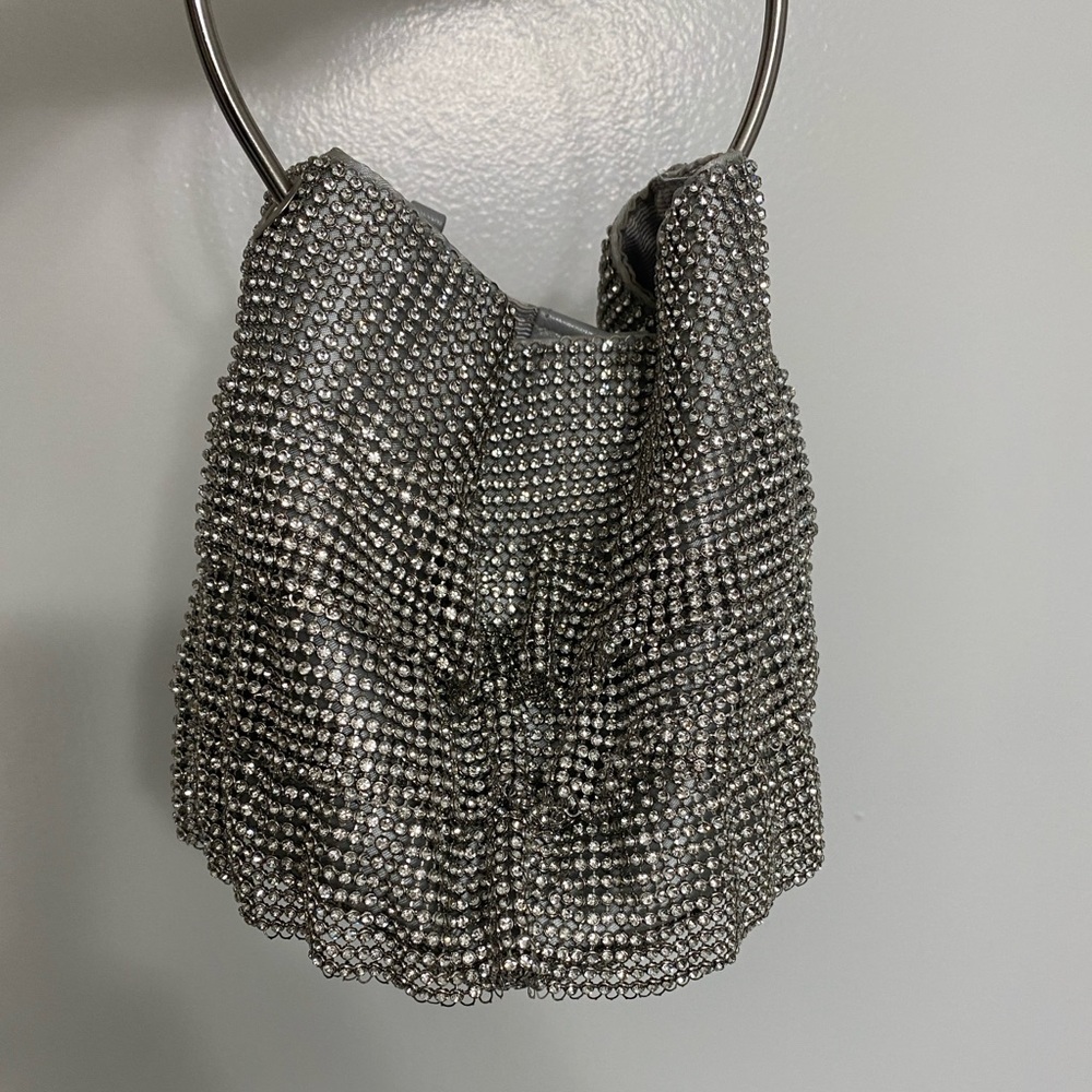 Whiting & Davis Solier Ruffle Bucket Bag